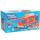 Educational Insights - Conception & Drill® Bolt Buddies Camion de pompiers™-Emballage écologique ! ne jetez pas la boîte, cela fait partie du jeu ! Les forfaits Bolt Buddies se déploient pour devenir des ensembles de jeu amusants, une étape simple vers la durabilité et la convivialité écologique