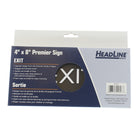 Headline Sign - Panneau « Exit » Premier - 4 po H x 8 po L - Noir-S'utilise partout pour un style haut de gamme