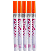JAM Paper - Marqueur de peinture opaque à pointe fine - Orange - Paquet de 5 (7665899g)-Marqueur de peinture opaque à pointe fine idéale pour la calligraphie et permettant de tracer des motifs complexes