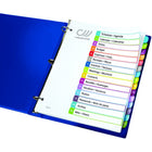 Avery Ready Index Intercalaires personnalisables avec table des matières - 11845-Onglets renforcés avec du papier plus épais pour empêcher la déchirure. 