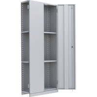 Metalware – Étagère enclenchable RK852 à 4 tablettes, 36 x 12 x 76 po, gris pâle-Système de tablettes ajustables offrant un espace de rangement solide, mais économique qui convient à vos besoins