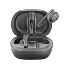 HP - Poly Voyager Free 60+ UC M Écouteurs avec boîtier de charge pour écran tactile et adaptateur USB-C - Noir carbone-Passez toute la journée sans vous rendre compte que vous les portez avec 3 embouts auriculaires de forme conique conçus pour un confort maximal