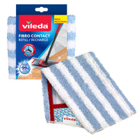 Vileda Rechange vadrouille Fibro Contact-Le mélange unique de coton et de microfibre offre une absorption supérieure et déloge la graisse; à utiliser humide ou sec