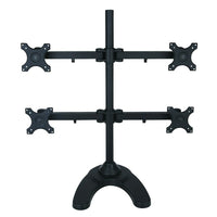 TygerClaw – Support de bureau à quatre bras pour quatre écrans, 27,5 x 20 x 16,5 po, noir-Support de bureau de taille moyenne
