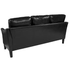 Flash Furniture - Canapé capitonné Asti, noir-Coussin de dossier en vrac