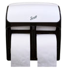 Scott Pro - Distributrice de papier hygiénique de grande capacité (44519) quatre rouleaux de papier Scott et Cottonelle - Blanche-Contient quatre rouleaux standard de papier hygiénique sans mandrin ou avec petit mandrin Scott et Cottonelle (vendus séparément)