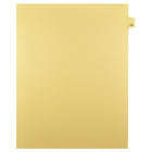 Markmaker - Intercalaires imprimes Legal, Chamois, 1/25th coupe, format lettre, sans trous, 25 tabs/PQT, 5 PQT/Boite, Numero 153-Intercalaires imprimes Legal