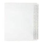 Mark Maker – Ensemble d’onglets séparateurs juridiques blancs, 1/25 onglets, format lettre, sans trous, numéros 1 à 75-Onglets séparateurs blancs, 1/25 onglets