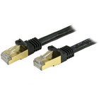 StarTech.com - Câble de raccordement Cat6a, blindé (STP), 14 pi, noir-Fournit une connexion Ethernet haute-performance de 10 Gb sans bruit ni interférences radio ou perturbations électromagnétiques.