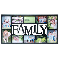 Nexxt – Cadre Family pour 10 photos, noir-Racontez votre histoire: vous allez adorer les compliments que vous recevrez avec ce cadre de collage. la place idéale pour raconter l'histoire de l'amour dans votre vie et garder des photos d'amis, de famille, de mariages ou d'anniversaires
