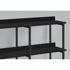 Monarch Specialties - 2219 Table D'Appoint 48 po L - Console Noir/Metal Noir-Assemblage requis: des instructions illustrees et tout le materiel sont fournis pour plus de commodite (des outils supplementaires peuvent être necessaires)