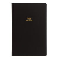 Letts - Agenda perpétuel 12 mois Icon - 7-5/8" x 5" - Noir-Couverture rigide en papier couché de luxe lisse noir