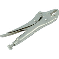 Dynamic Tools – Pince-étau de 5 po à mors recourbés avec coupe-fils -La conception unique à dégagement du levier élimine les douloureux pincements de main et de doigts accidentaux.