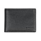 Roots - Portefeuille mince pour hommes avec aile d'identification supérieure - Noir-Noir - Cuir