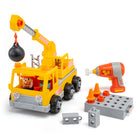 Educational Insights - Conception & Drill Bolt Buddies Grue-L'ensemble comprend un jouet de perceuse électrique adapté aux enfants ; corps de grue avec bras extensible, crochet mobile, boule de démolition et planche de forage ; 20 boulons ; deux travailleurs de la construction bolt buddies ; copain animal ; 2 dessus de boulon de cône de sécurité ; et 4 pièces de construction. la perceuse nécessite 3 piles aaa (non incluses). brevet de forage no. d929 837 des états-unis. ne la laxiez pas la boîte ! Notre emb