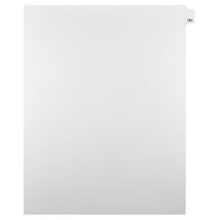 Markmaker - Intercalaires imprimes Legal, Blanc, 1/25th coupe, format lettre, sans trous, 25 tabs/PQT, 5 PQT/Boite, Numero 151-Intercalaires imprimes Legal