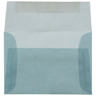 JAM Paper Enveloppes translucides A1, bleu océan, 50/paquet-Intérieur vierge où écrire un mot personnalisé