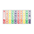 Bankers Box - Au jeu ABC/123 Blocs d'apprentissage offrant - Paquet de 50-50 BLOCS ABC/123 : grands blocs de 3 po × 3 po en 5 couleurs différentes et 10 dessins uniques de chaque côté des blocs, représentant une variété de chiffres, de lettres, d'animaux, d'objets et de symboles mathématiques