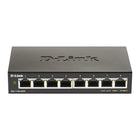 Commutateur de bureau Gigabit à 8 ports géré intelligent de la série 1100 de D-Link (DGS-1100-08V2)-8 x 10/100/1000 Ports Gigabit