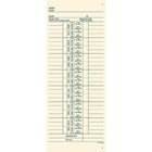 Staples Cartes de présence hebdomadaires, 3 1/2 po x 9 po, bilingues-7 jours, temps normal, supplémentaire, entrée/sortie
