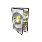 Futech, support de menu à 4 vues BUR 8-1 / 2 "lx 11" h, Bourgogne, 10 / paquet-Couleur De Garniture: Bourgogne