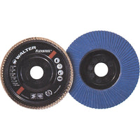 Walter Surface Technologies - Disque À Lamelles Enduro-Flex, 4-1/2po x 7/8po, Grain 60, Alumine De Zirconium, paquet de 4-Matériau abrasif Alumine de zirconium