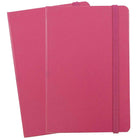 JAM Paper - Cahier ligné à couverture rigide, fermeture élastique, grand, 5,88 x 8,5 po, rose baie, 2/paquet (340528856g)-Cahier/journal à couverture rigide rose baie