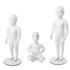 Can-Bramar - RP Kid Abstract Fiberglass Mannequins Set - Blanc Brillant - Paquet de 3-Comprend les mannequins RPK-1, RPK-2 et RPK-3.