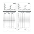 uPunch – Cartes de temps HNTC2100, paq./100-Colonnes pour le total des heures régulières travaillées et des heures supplémentaires travaillées