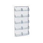 Azar Displays – Présentoir mural à 10 pochettes pour cartes professionnelles, acrylique, 15,75 x 8,5 po, 2/paquet (252222)-Fonctionne sur un panneau perforé ou rainuré et un mur à grille