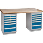 Kleton - Établis Préconçus, Deux Tiroirs, Cap 2500 Lb, 60po La X 36po P, 34po H-Capacité 2500 lb