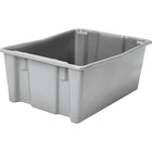 Lewis Bins + – Contenants Stack-N-NestMD Polylewton, 30,1 x 24 po, gris, 5/paquet-Moulage par injection de polyoléfines à impact élevé
