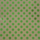 JAM Paper -  Emballage cadeau – Papier d'emballage kraft – 50 m² au total – Feuille verte à pois sur papier kraft marron – 2 rouleaux/paquet-La superficie parfaite pour emballer rapidement et facilement vos cadeaux