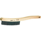 Osborn - Brosses De Grattage A/Manche Recourbé, Acier Inoxydable, 3 X 19 Rangs De Fils, Longueur 13-11/16po, paquet de 6-Longueur de la brosse 6po