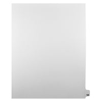 Markmaker - Intercalaires imprimes Legal, Blanc, 1/25th coupe, format lettre, sans trous, 25 tabs/PQT, 5 PQT/Boite, Numero 125-Intercalaires imprimes Legal