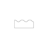 Trend - Bordure ondulée unie Terrific T-9883 39 pi x 2,25 po, blanc, 108/paquet (T-9883)-Les bordures de babillards peuvent être utilisées pour rehausser les classes de prématernelle à 5e secondaire