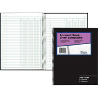 Blueline Livre de comptes A797, A797-03, 3 colonnes-A797-03T, 3 colonnes
