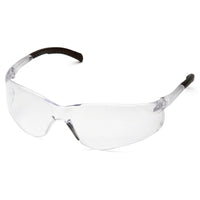Lunettes de sécurité Atoka de Pyramex avec verres clairs et branches noires, Boîte de 12-avec verres clairs et branches noires