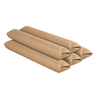 Tubes d’expédition gaufré SPC, épaisseur de 0,060, 2 x 30 po, kraft, paquet de 25-Kraft naturel