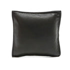Designer Ashlin  Wexford Paperweight + Stress Reliever  Cuir de vachette Toscane  Noir-Taille globale de 3,5 x 3,5 pouces.
