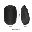 Logitech - Souris sans fil M170 2,4 GHz avec mini-récepteur USB - Noir-Autonomie de la pile : 1 an