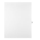 Markmaker - Intercalaires imprimes Legal, Blanc, 1/15th coupe, format lettre, sans trous, 25 tabs/PQT, 5 PQT/Boite, Numero 84-Intercalaires imprimes Legal