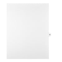 Markmaker - Intercalaires imprimes Legal, Blanc, 1/15th coupe, format lettre, sans trous, 25 tabs/PQT, 5 PQT/Boite, Numero 84-Intercalaires imprimes Legal