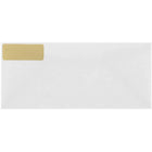JAM Paper Étiquettes d'adresse postale - 2 5/8 po x 1 po - Feuille dorée mate - Paquet de 120-Étiquettes en feuille d'or mat