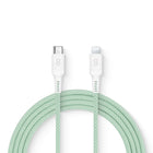 LOGiiX - Vibrance Connect USB-C vers Lightning - Vert-Câble de charge coloré et ultra-durable de 1,5 m pour charger rapidement les appareils Apple