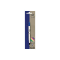 Parker – Recharge pour stylo à bille roulante – pointe moyenne – bleu  -Recharge pour stylos à bille roulante Parker