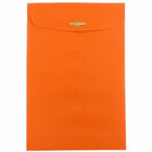 JAM Paper - Enveloppes Colourées pour catalogue à extrémité ouverte - 6 x 9 - avec fermeture à fermoir - orange recyclé - paquet de 50-Taille: 6 x 9 pouces