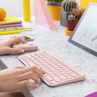 Logitech Clavier Bluetooth Multidispositif Sans - Fil K380 - Rose-Garantie limitée d'un an