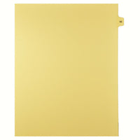 Markmaker - 25 tabs/PQT, 5 PQT/Boite, Intercalaires imprimes Legal, Chamois, 1/15th coupe| format lettre, sans trous, Numero 92-Intercalaires imprimes Legal