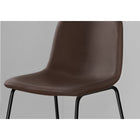 Monarch Specialties - 7753 Tabouret De Bar - Simili-Cuir Brun/Metal Noir-Parfait pour des bureaux "debout", bar ou comptoir